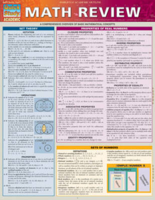 Math Review (Quick Study: Academic) - Cards By BarCharts, Inc. - GOOD
