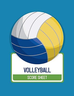 VOLLEYBALL SCORE SHEET: VOLLEYBALL GAME RECORD BOOK, By Narika Publishing *NEW*