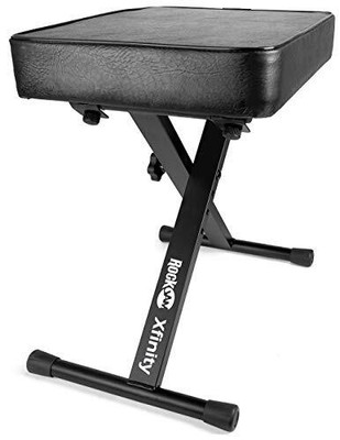KB100 Adjustable Padded Keyboard Bench, X-Style, Black