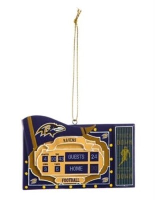 Baltimore Ravens Scoreboard Ornament (4''x 2.5'')