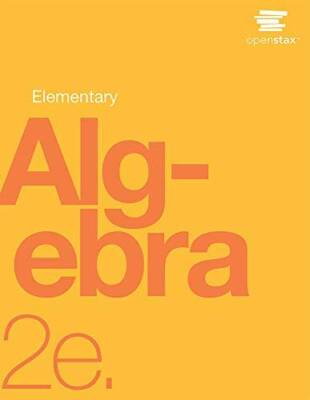 Elementary Algebra 2e by OpenStax (hardcover version, full color) - VERY GOOD