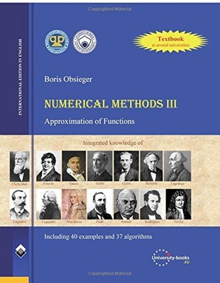 NUMERICAL METHODS III: APPROXIMATION OF FUNCTIONS By Boris Obsieger *BRAND NEW*