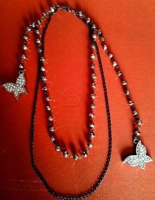 Halskette Schmetterlinge. Bijouterie. Autorendesign und Arbeit....