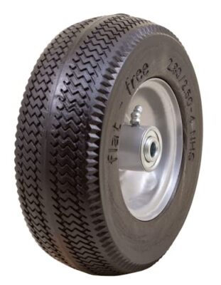 Marathon 2.80/2.50-4'' Flat Free Hand Truck / Utility Cart Tire on Wheel,