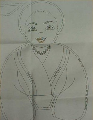 SALE Vintage Bib Apron Full Size Pattern 1940s MAMMY Black Americana Sew Project