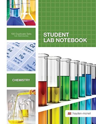 Student Lab Notebook: 100 Carbonless Duplicate Sets. Top sheet p