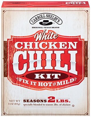 Carroll Shelby's White Chicken Chili 3 Ounce (Pack of 8)