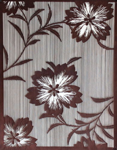 IS624 SHIKISHI Plant Flower Collage with Japanese
