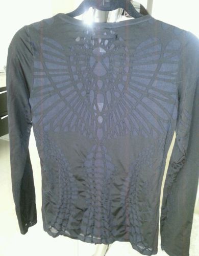 Jean Paul Gaultier Fuzzi Tribal Tattoo Sheer Mesh Top 90s From