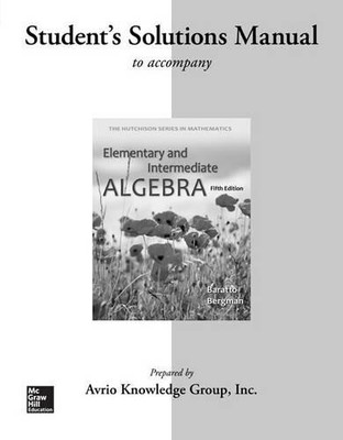 Stefan Baratto Barry Berg Student Solutions Manual for Elementary &  (Paperback)
