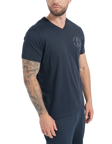 Tシャツ・カットソー ARMANI EXCHANGE Men T-shirt Blue 1 6DZTJHZJ8EZ 15DS Armani Exchange Men's Slim Fit Cotton Jersey Classic Logo