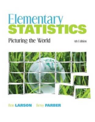 Elementary Statistics: Picturing the World (5th Edition) - Hardcover - VERY GOOD