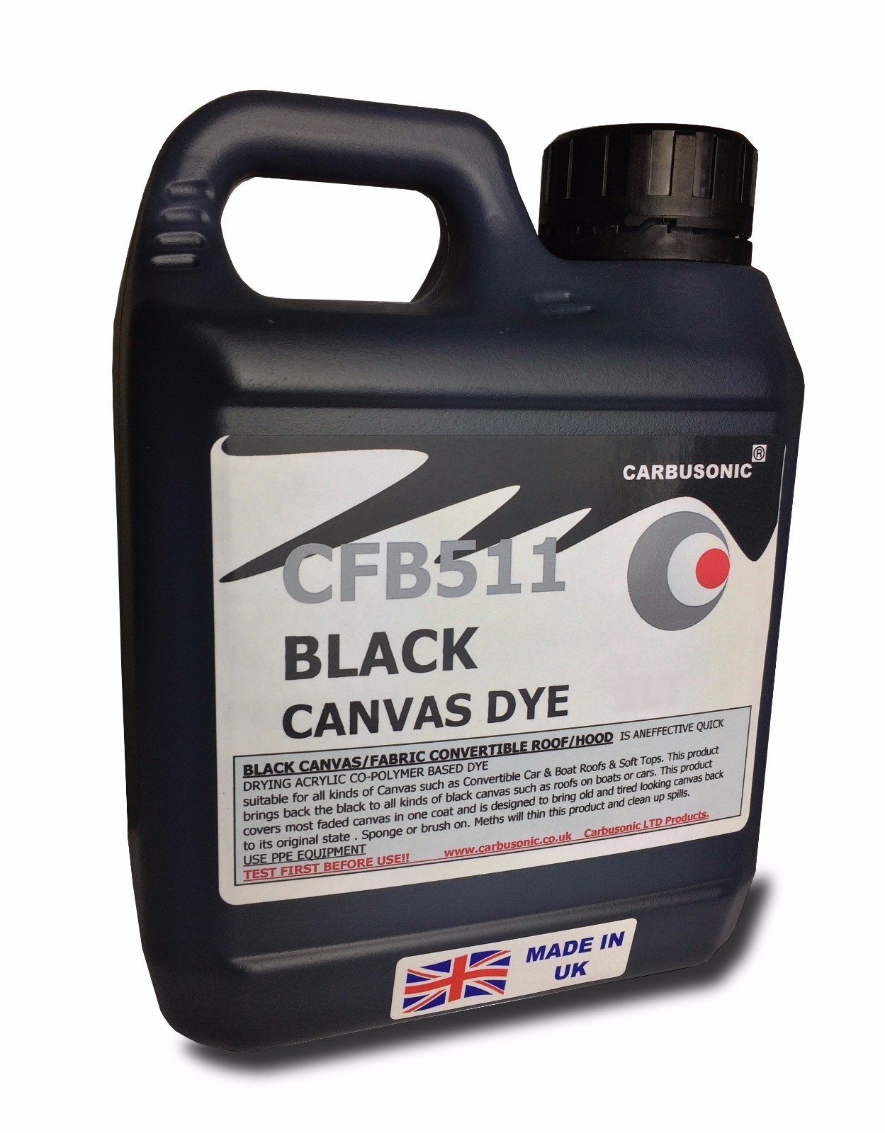 Black convertible roof hood canvas dye reviverestorer