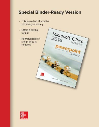 Looseleaf for Microsoft Office PowerPoint 2016 Complete: in Practice by ...