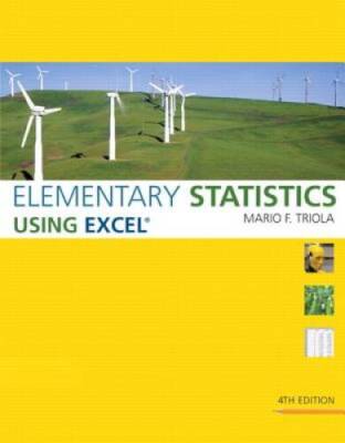 Elementary Statistics Using Excel (4th Edition) - Hardcover - GOOD