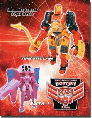Transformers Razor Claw & Elita-1 Action Figure Set ''Botcon 2009 Exclusive''