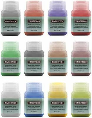 Acrylfarben Airbrush Farben 12 * 30ml Model Air Basis Bunt Metallic FarbenSet