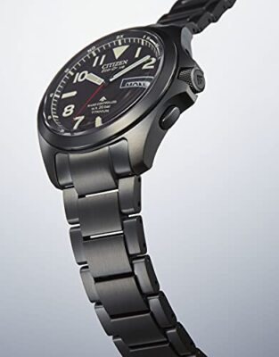Pre-owned Citizen Promaster Land Eco-drive At6085-50e Solar Men's Watch Black