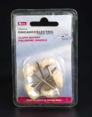 New 5 Piece Cloth Rotary Jewelry Polishing Wheels  Kit Set Fit Dremel