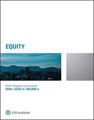 CFA Program Curriculum 2016, Level II, Volume 4 - Paperback By Wiley - VERY GOOD