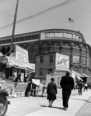 Ebbets Field Large Photo 11X14 - 1940's Brooklyn Dodgers