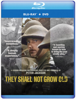 THEY SHALL NOT GROW OLD - Peter Jackson, Thomas Adlam (Blu-ray/DVD, 2018)**NEW**