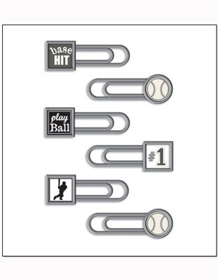 Creative Imaginations | Sportz | Baseball Metal Clips
