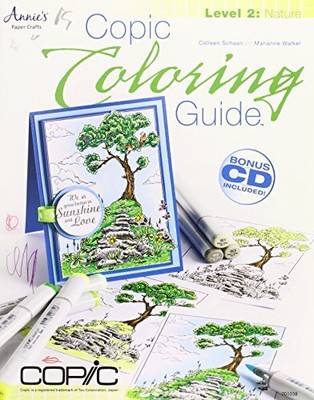COPIC COLORING GUIDE LEVEL 2: NATURE By Colleen Schaan & Marianne Walker *Mint*