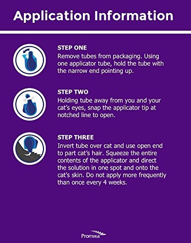 ShieldTec Flea Tick and Lice Prevention for Cats,with Fipronil, 3 pack, 1.5 lbs+