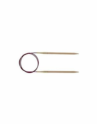 KnitPro 40 cm x 4 mm Basix Fixed Circular Needles, Birch