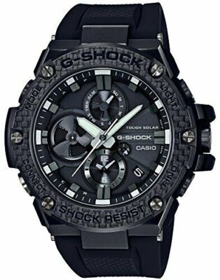 Pre-owned Casio G-shock G-steel Gst-b100x-1ajf Smartphone Link Solar Radio Men's Watch