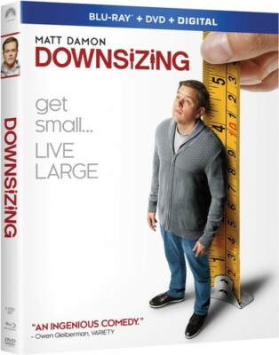 Downsizing (Blu-ray, 2017) BRAND NEW Sealed 