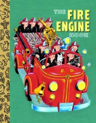 The Fire Engine Book (Little Golden Treasures) - Board book - ACCEPTABLE