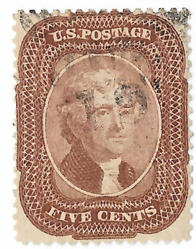 Timbres des États-Unis oblitérés