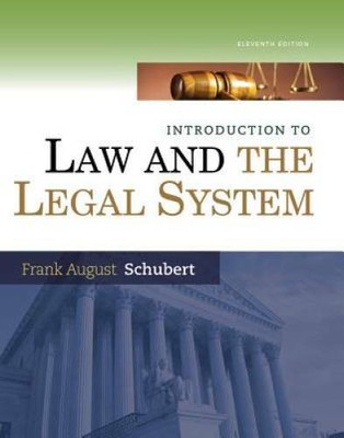 Introduction to Law and the Legal System - Hardcover - VERY GOOD