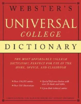 Websters Universal College Dictionary - Hardcover By Random House - ACCEPTABLE