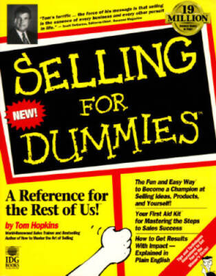 Selling For Dummies - Paperback By Hopkins, Tom - VERY GOOD