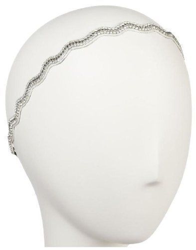 NWT Deepa Gurnani Hair Accessory One Size Gray Silver Beaded  display picture 2