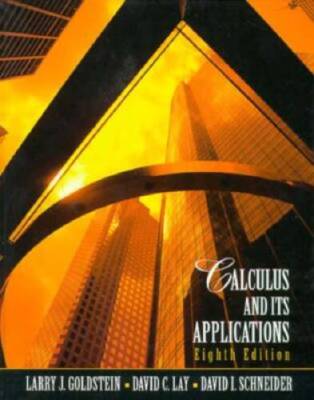 Calculus and Its Applications - Hardcover By Goldstein, Larry J - GOOD