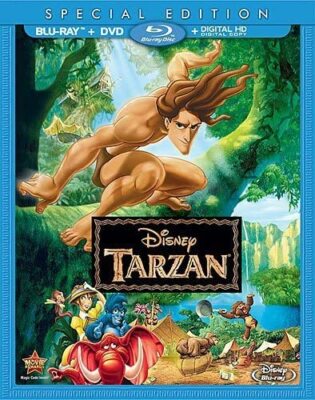 Tarzan (Blu-ray/DVD, 2014, 2-Disc Set, Includes Digital Copy