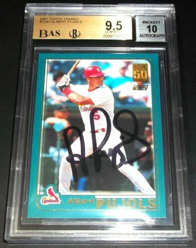 2001 Topps Chrome Traded Albert Pujols Rookie #T247 RC PSA 2001 Topps Chrome Traded Albert Pujols Rookie #T247 RC PSA