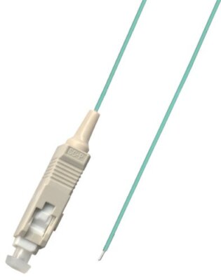 SC 10 GB Multimode 50/125 Simplex Pigtail Fiber Optic 1M 0.9 mil 10GB for Splice