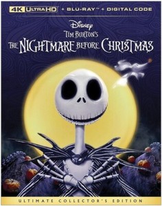 The Nightmare Before Christmas (4K+Blu-ray/DIGITAL ) W/Slipcover --NEW-Free S&H!