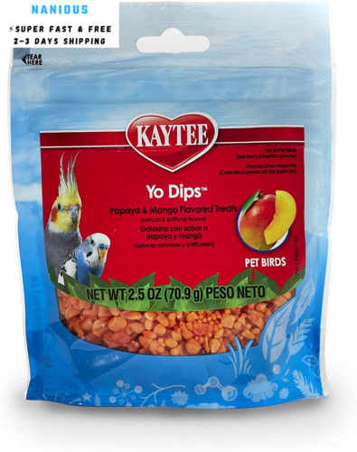 Kaytee Mango Flavored Yogurt Dipped Papaya Treats For 2.5 Ou