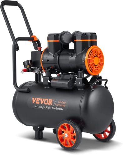 VEVOR 6.3 Gallon Air Compressor, 2 HP 3.35 CFM@90PSI Oil Free 24L