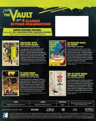 Sci-Fi From the Vault: 4 Films [New Blu-ray] 2 Pack, Mono Sound