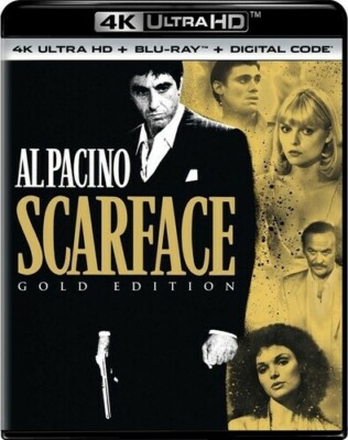 Scarface [New 4K UHD Blu-ray] Gold, With Blu-Ray, 4K Mastering, 2 Pack