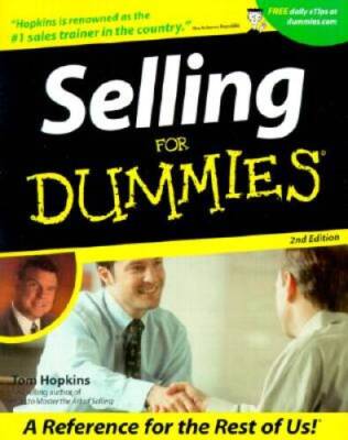Selling For Dummies - Paperback By Hopkins, Tom - GOOD