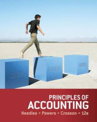 Principles of Accounting - Hardcover By Needles, Belverd E. - ACCEPTABLE