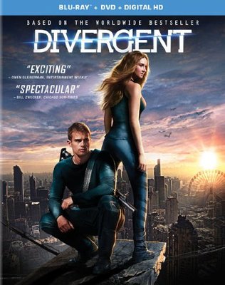 Divergent (Blu-ray 2014 blue ray disc with artwork. no case